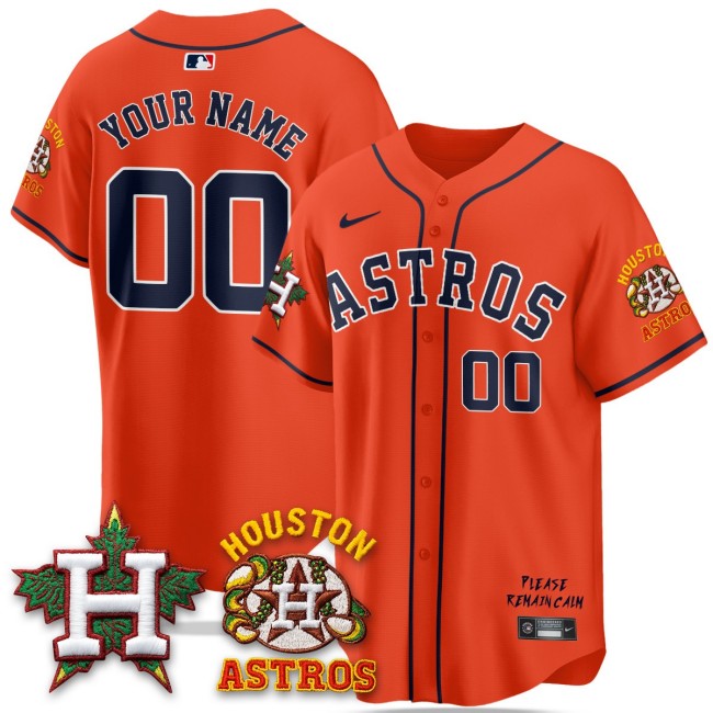 Houston Astros 'Hopadillo' Limited Custom Nike MLB Stitched Baseball Jersey - Orange