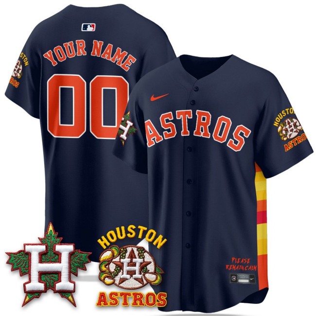 Houston Astros 'Hopadillo' Limited Custom Nike MLB Stitched Baseball Jersey - Navy