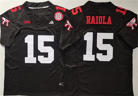 Youth Nebraska Cornhuskers #15 Dylan Raiola Black F.U.S.E. With Patch Vapor Limited Stitched Football Jersey