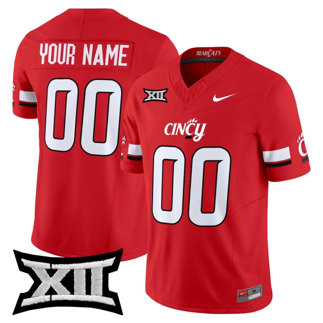 Cincinnati Bearcats Custom Red F.U.S.E. 2025 Vapor Limited Stitched Football Jersey