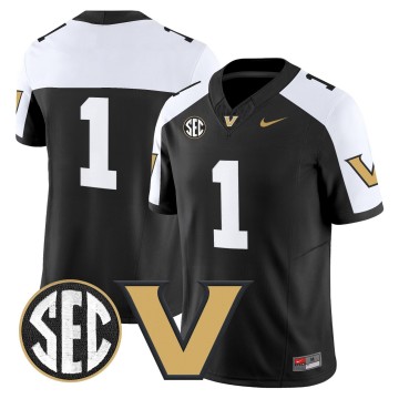 Men's Vanderbilt Commodores #1 Alternate F.U.S.E. 2025 Vapor Limited Stitched Football Jersey