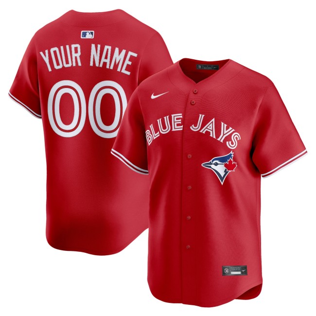 Toronto Blue Jays Custom Red 2025 Vapor Premier Limited Stitched Baseball Jersey