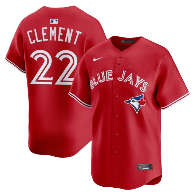 Men's Toronto Blue Jays #22 Ernie Clement Red 2025 Vapor Premier Limited Stitched Baseball Jersey