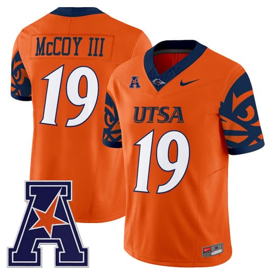 Men's UTSA Roadrunners #19 Willie McCoy III Orange F.U.S.E. 2025 Vapor Limited V2 Stitched Football Jersey