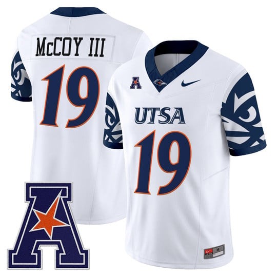Men's UTSA Roadrunners #19 Willie McCoy III White F.U.S.E. 2025 Vapor Limited V2 Stitched Football Jersey