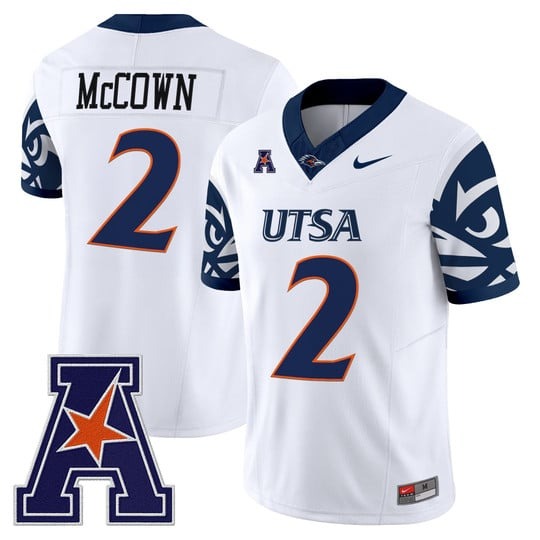 Men's UTSA Roadrunners #2 Owen McCown White F.U.S.E. 2025 Vapor Limited V2 Stitched Football Jersey