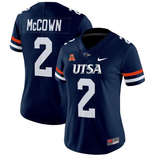 Women's Nike UTSA Roadrunners #2 Owen McCown Navy 2025 Vapor Untouchable Limited Stitched Football Jersey