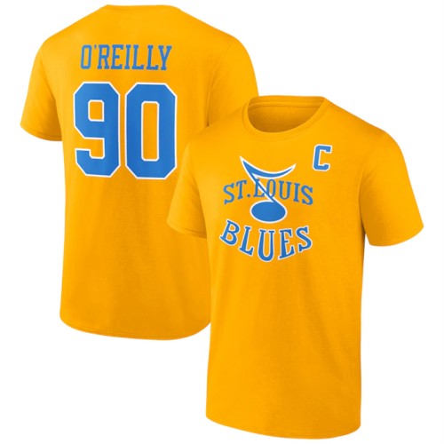 Men's St. Louis Blues Active Player Custom Yellow T-Shirt
