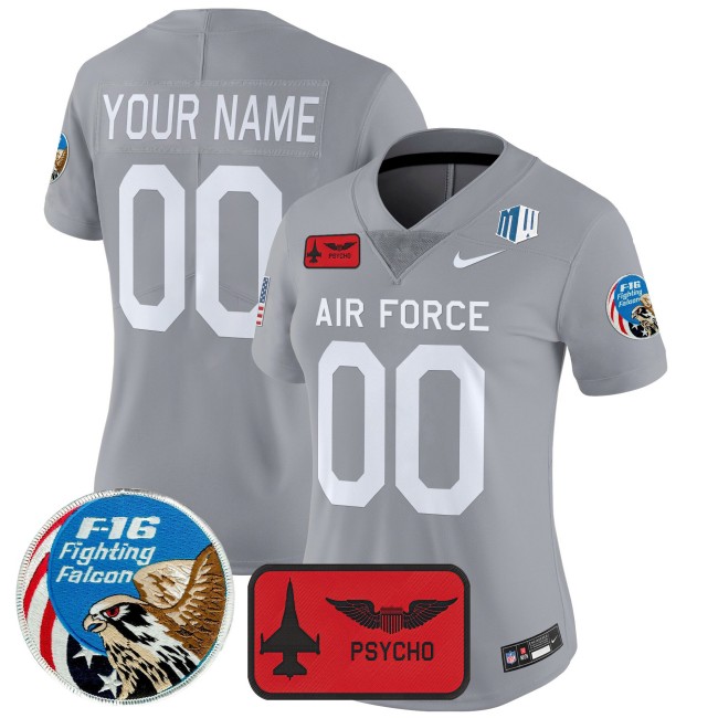Women's Air Force Falcons Custom Honor F-16 2025 'Air Power Legacy Series' Vapor Untouchable Limited Jersey