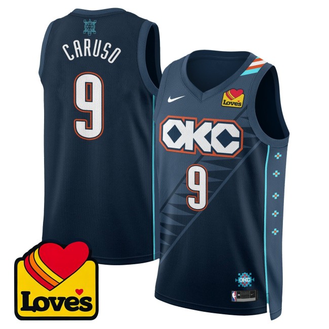 Men's Oklahoma City Thunder #9 Alex Caruso 2025-26 City Edition Nike Jersey