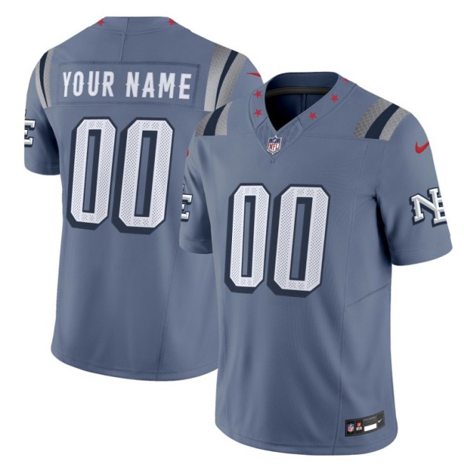 Women's New England Patriots Active Player Custom 'Rivalries' Nor'Easter 2025 F.U.S.E. Vapor Limited Stitched Football Jersey