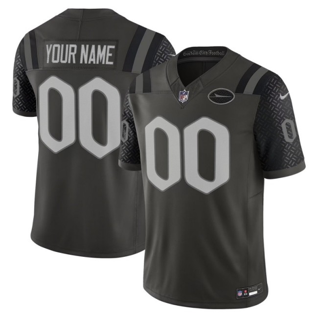 Women's New York Jets Active Player Custom 'Rivalries' Gotham City Football Club 2025 F.U.S.E. Vapor Limited Stitched Football Jersey