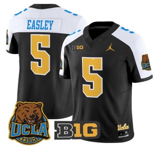 Men's UCLA Bruins #5 Kenny Easley Black Alternate 2025 Vapor Limited Stitched Football Jersey