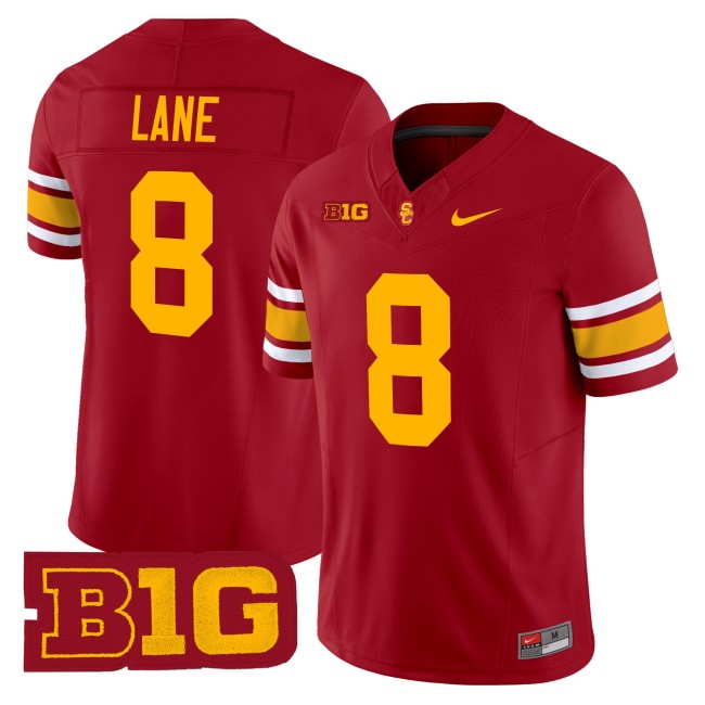 Men's USC Trojans #8 Jakobi Lane Throwback 2025 Nike Limited Football Jersey - Cardinal