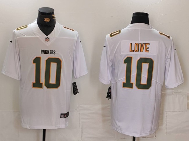 Youth Green Bay Packers ACTIVE PLAYER Custom White Fashion Vapor Limited Stitched Football Jersey