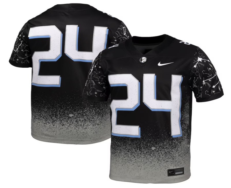 Men's UCF Knights #24 Nike Black 2024 Space Game Alternate Game Stitched Football Jersey