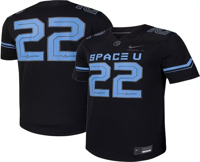 Men's UCF Knights #22 Nike Black Space Alternate Game Stitched Football Jersey