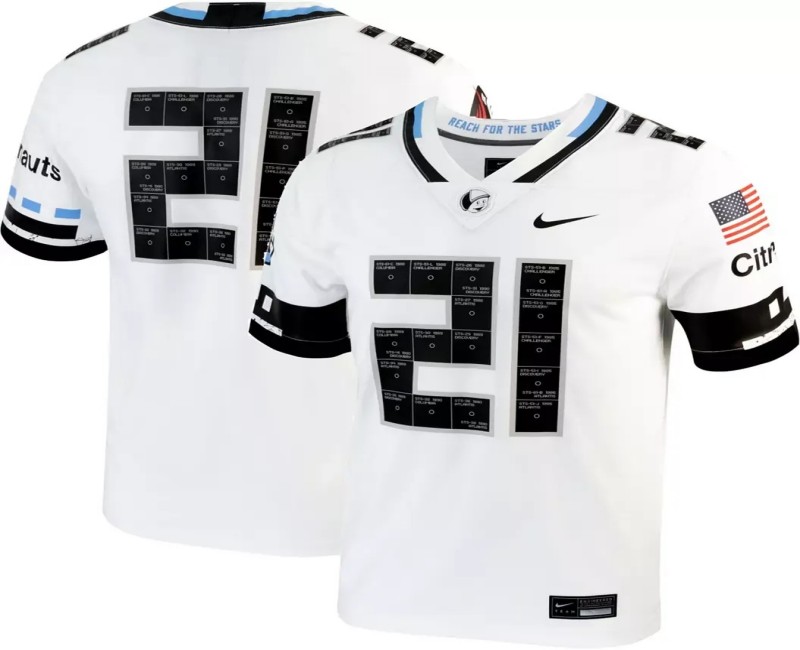 Men's UCF Knights #21 Nike White Space Game Stitched Football Jersey