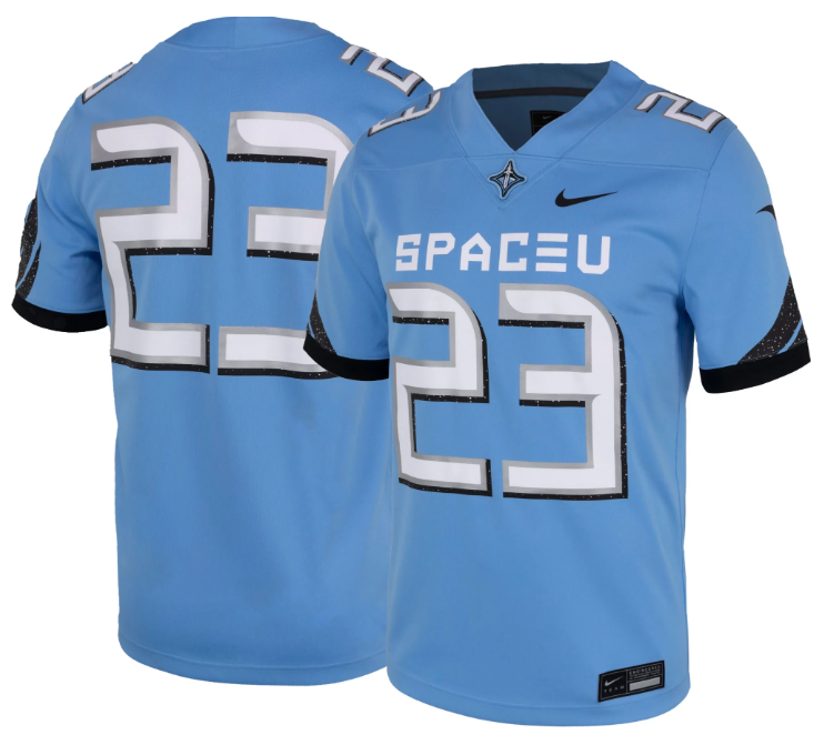 Nike Men's UCF Knights Custom Blue Replica Space Football Jersey