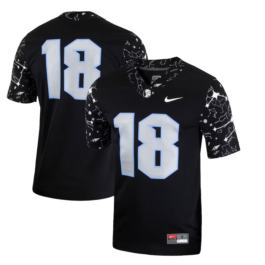 Men's Nike Custom Black UCF Knights Space Game Untouchable Replica Football Jersey