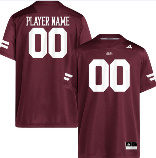 Men's Mississippi State Bulldogs Maroon Football adidas Replica Custom Jersey
