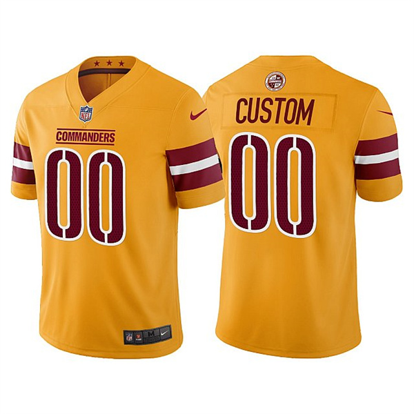 Toddlers Washington Commanders Active Player Custom Gold Vapor Untouchable Stitched Football Jersey
