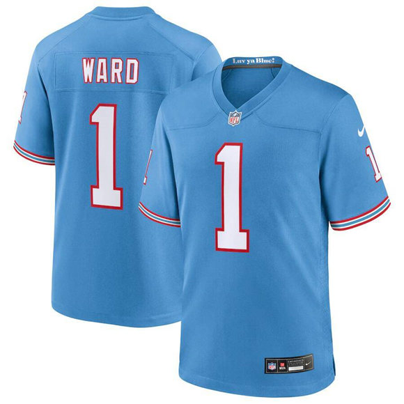 Toddlers Tennessee Titans #1 Cameron Ward Blue Stitched Game Jersey