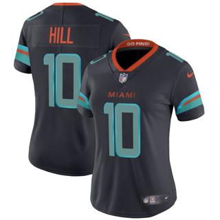 Women's Miami Dolphins #10 Tyreek Hill Nike 2025 Rivalries Vapor Limited Stitched Jersey