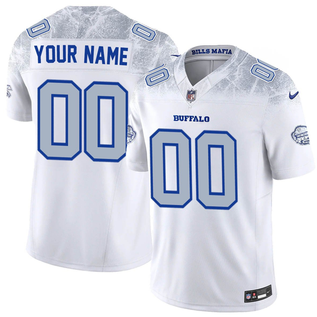 Toddlers Buffalo Bills ACTIVE PLAYER Custom White 2025 F.U.S.E. Rivalries Vapor Untouchable Limited Stitched Football Jersey