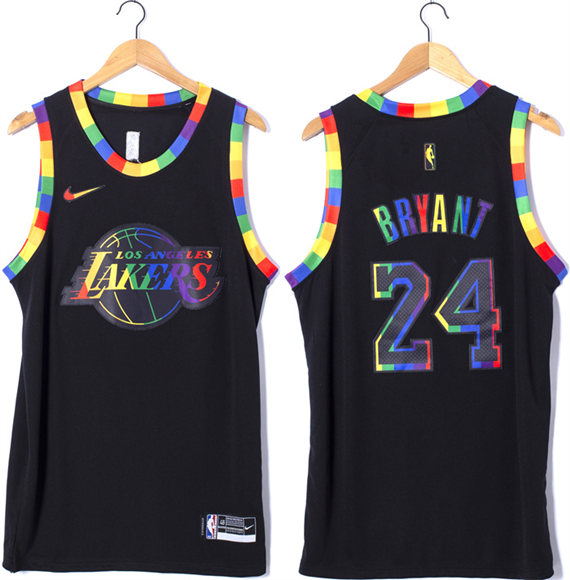 Men's Los Angeles Lakers Active Player Custom Black Stitched Basketball Jersey
