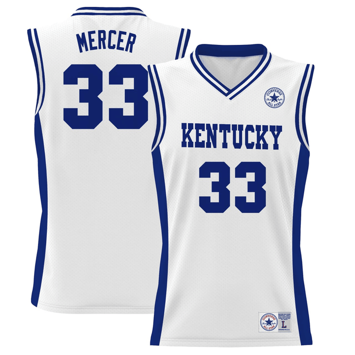 Ron Mercer #33 Kentucky Wildcats Basketball White Jersey - All Stitched