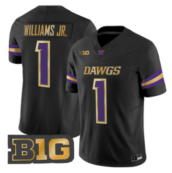 Washington Huskies #1 Demond Williams Jr. Black 2026 Unleash the Dawgs Vapor Limited Jersey - All Stitched