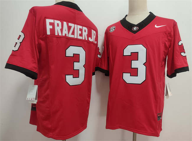Georgia Bulldogs #3 Nate Frazier Red 2026 F.U.S.E. Stitched Jersey