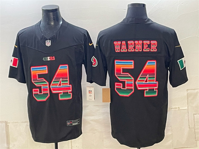 Men's San Francisco 49ers #54 Fred Warner Black F.U.S.E. Mexico Vapor Untouchabl Limited Stitched Football Jersey
