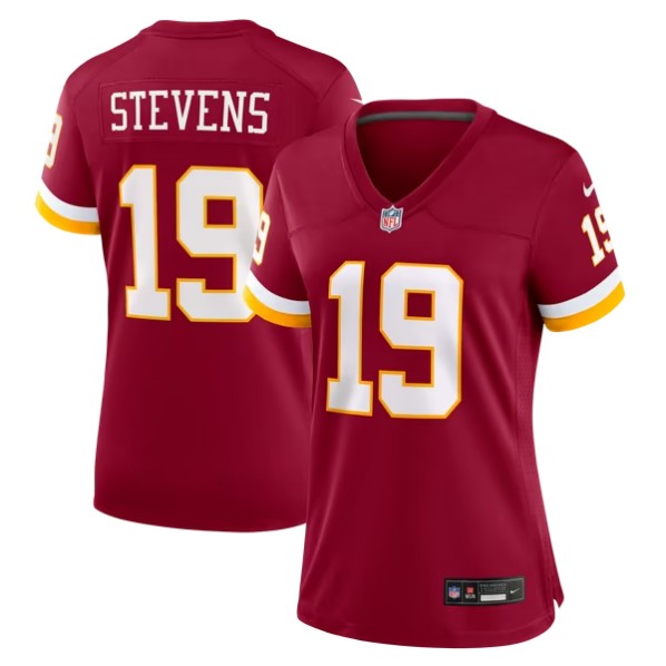 Women's Washington Commanders #19 Drew Stevens Burgundy Team Game Jersey