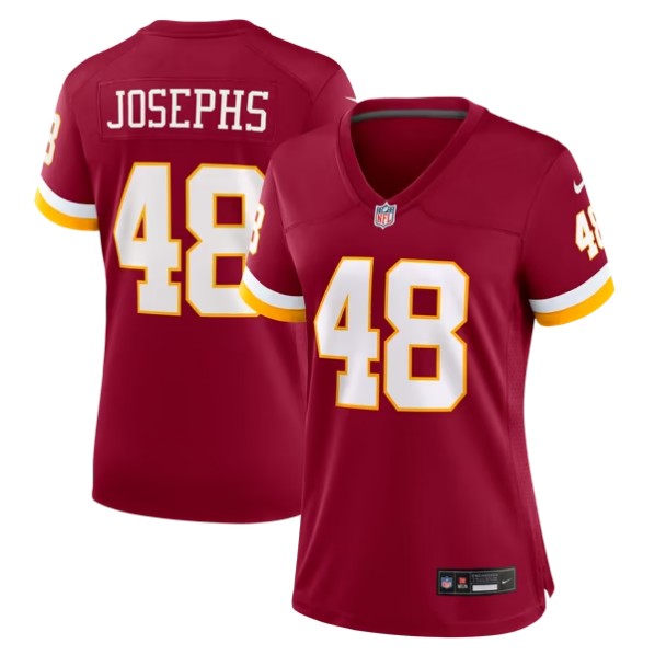 Women's Washington Commanders #48 Joshua Josephs Burgundy Team Game Jersey