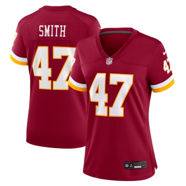 Women's Washington Commanders #47 Terell Smith Burgundy Team Game Jersey