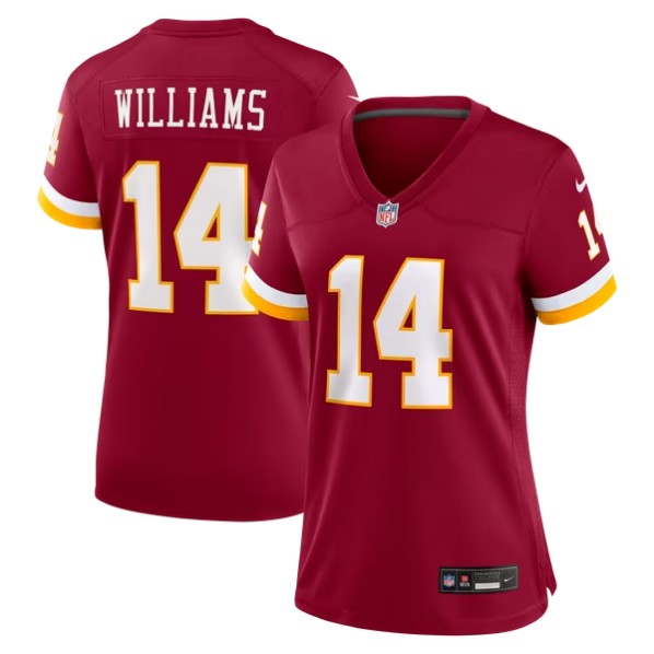 Women's Washington Commanders #14 Antonio Williams Burgundy Team Game Jersey
