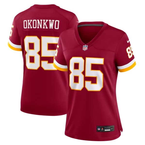 Women's Washington Commanders #85 Chigoziem Okonkwo Burgundy Team Game Jersey