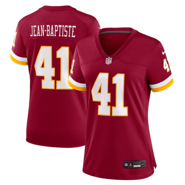 Women's Washington Commanders #41 Javontae Jean-Baptiste Burgundy Team Game Jersey