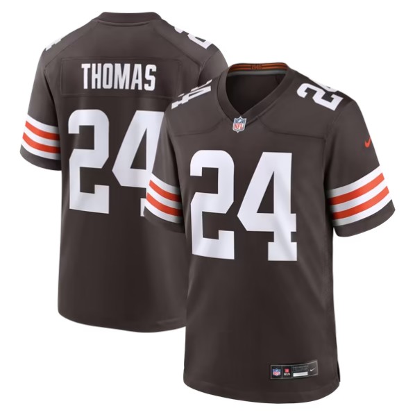 Men's Cleveland Browns #24 Daniel Thomas Brown Team Game Stitched Jersey