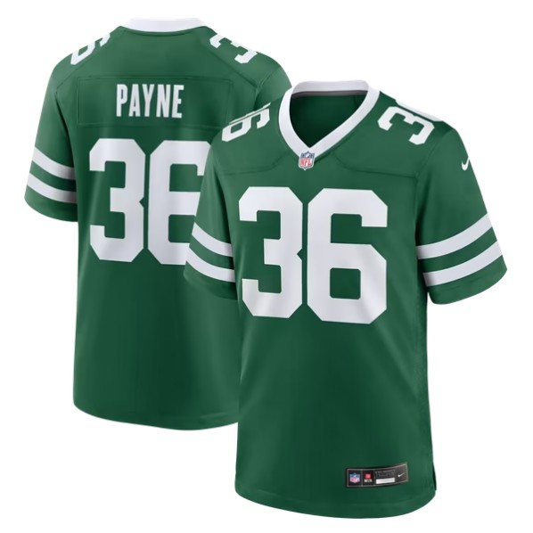 Men's New York Jets #36 Al-Jay Henderson Legacy Green Team Game Jersey