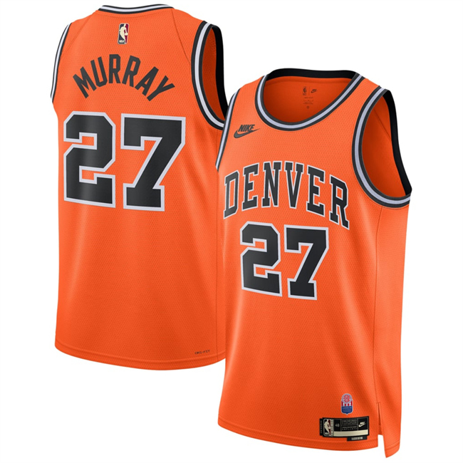 Men's Denver Nuggets #27 Jamal Murray Orange 2026-27 Classic Edition Stitched Basketball Jersey