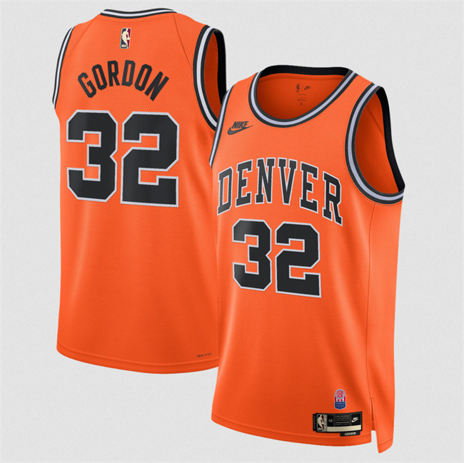 Men's Denver Nuggets #32 Aaron Gordon Orange 2026 27 Classic Edition Stitched Basketball Jersey