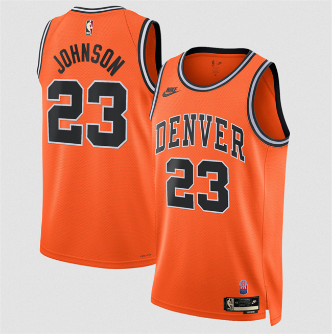 Men's Denver Nuggets #23 Cameron Johnson Orange 2026-27 Classic Edition Stitched Basketball Jersey