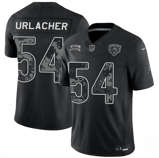 Men's Chicago Bears #54 Brian Urlacher Black F.U.S.E. 2026 Salute to Service Limited Stitched Football Jersey
