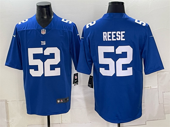 Men's New York Giants #52 Arvell Reese Blue Vapor Untouchable Limited Stitched Jersey