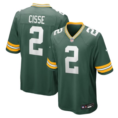 Youth Green Bay Packers #2 Brandon Cisse Green Game Jersey