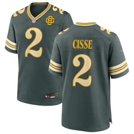 Women's Green Bay Packers #2 Brandon Cisse Green 2026 Rivalries Collection Game Jersey