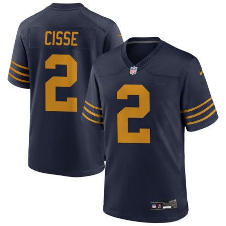 Women's Green Bay Packers #2 Brandon Cisse Navy Alternate Game Jersey